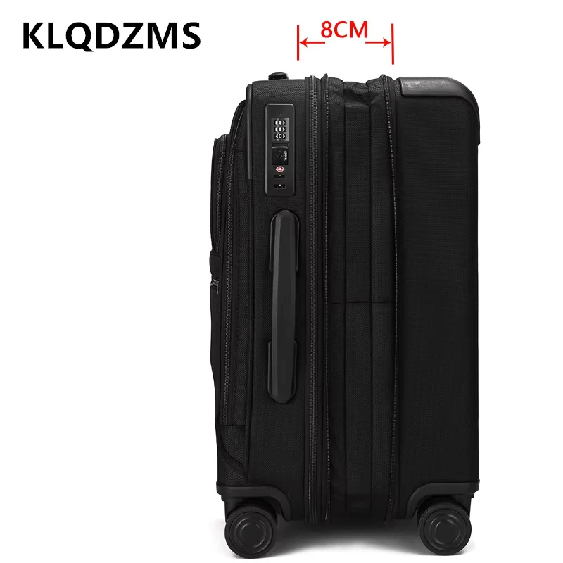 KLQDZMS 20-Zoll-Oxford-Stoff-Gepäck, neue Boarding-Box, 24-Zoll-Trolley, erweiterbare Passwortbox für Herren, Rollkoffer für Damen