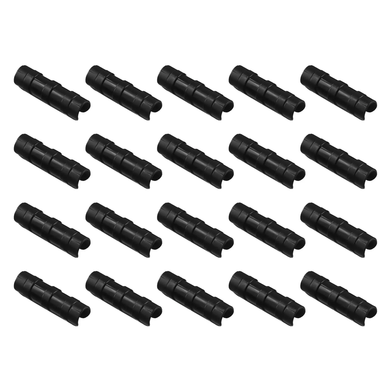 Sunshade Net Greenhouse Clips 20x 25mm Black Clamp Film Clips Fixed Frame Pipe Plastic White 19mm Useful High Quality