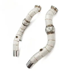High Performance hot sellin Flow Catless Exhaust Downpipes for Maserati Ghibli 3.0t 304Stainless Steel Automobile Accessories