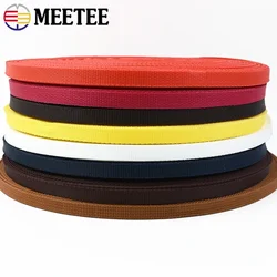 50yards 3/8''inch(10mm) Polypropylene Webbing Weave Braided Belt Ribbon for Bags Dog Collar Belts Garment Sewing Accessory