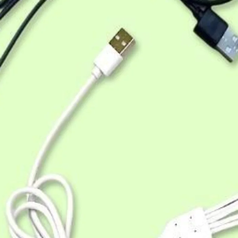 5 In 1 USB DC Charging Cable 1 Meter Multiple Plugs For Lamps Fans Toys Small Digital Devices