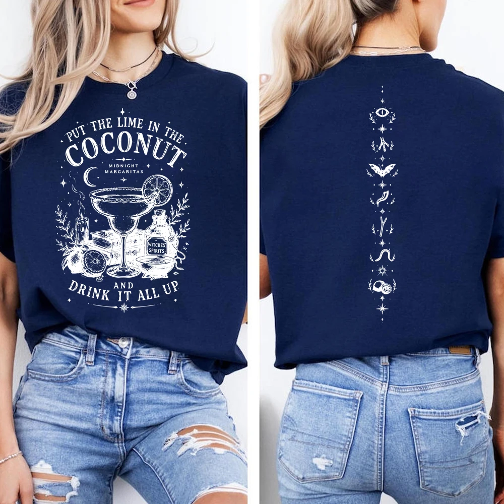 Praktisches Magic Shirt Midnight Margaritas T-Shirt Retro Halloween Grusel-Saison T-Shirt Vintage Hexenfilm T-Shirt Hexengeschenk für Sie – Detail 3