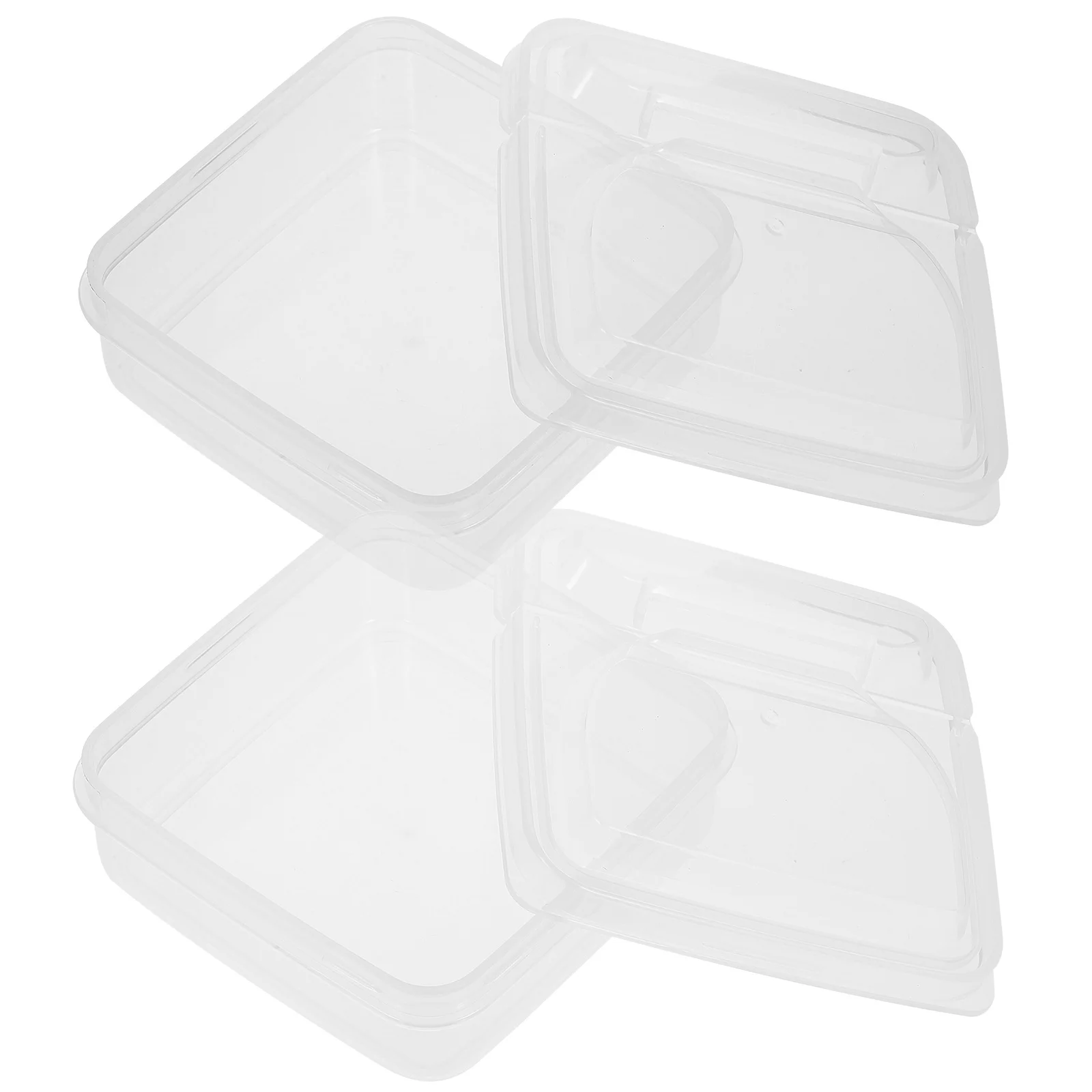 

2Pcs Cheese Slice Storage Boxes Fresh-Keeping Butter Holders Food Storage Cases Kitchen Use Cheese Slice Boxes