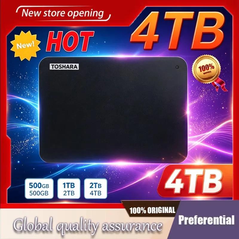 A3 Upgrade Black Canvio Base External Hard Drive 500GB 1TB 2TB USB 3.0 Mechanical Disco Rigido Preto for Desktop Laptop