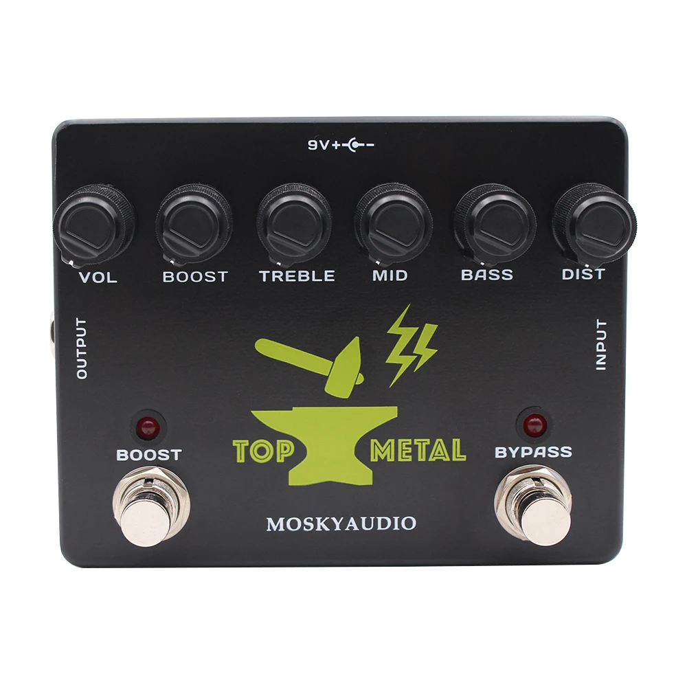 

MOSKY TOP METAL Guitar Effects Pedal High Distortion,Booster,-FUZZY, MUFF METAL, Guitar Processor Accessories,NEW