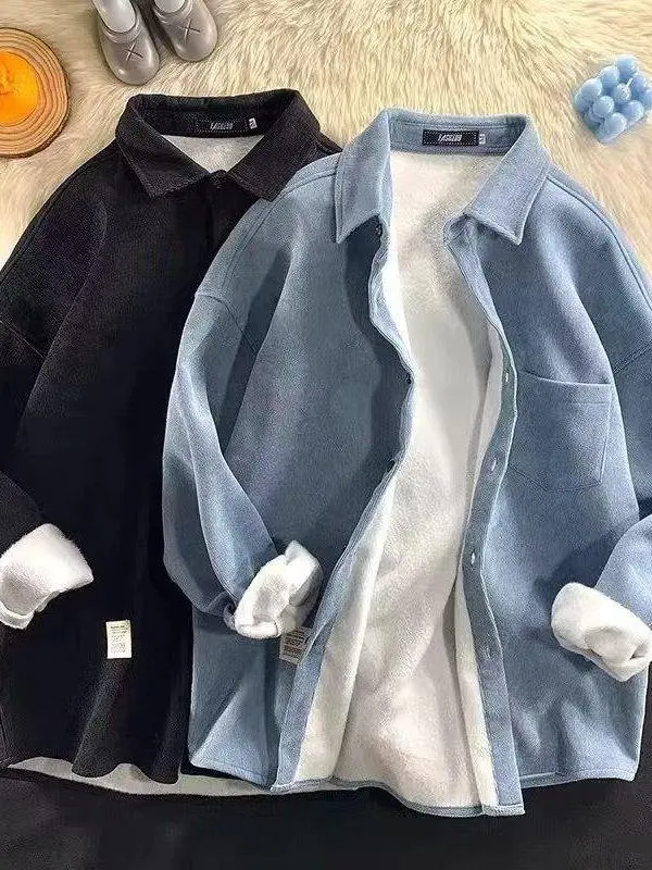 

Мужская осенне-зимняя вельветовая верхняя одежда Long Sve Thiened, повседневная верхняя одежда, теплая подкладка Fce Ele Sle Ci Walk, подходит