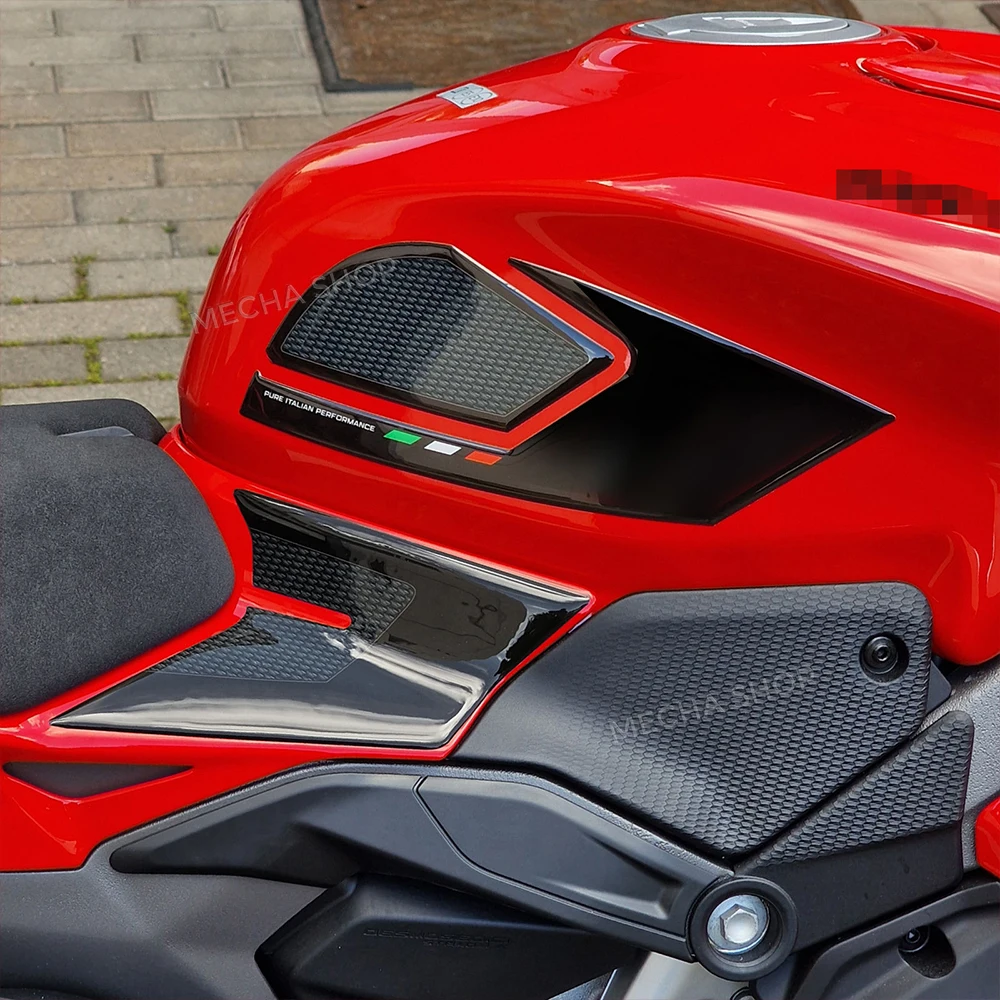 For panigale V4 Motorcycle 3D Resin Protective Sticker Kit Decorative Accessories Compatible with V4 V4 V4S 2025