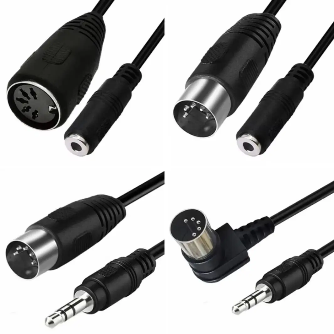Аудиокабель стереоразъема 3,5 мм Din на 5-контактный разъем MIDI «папа» и «мама» 3,5 50 см, 1 м, 3 м, аудиоудлинитель для адаптера микрофона