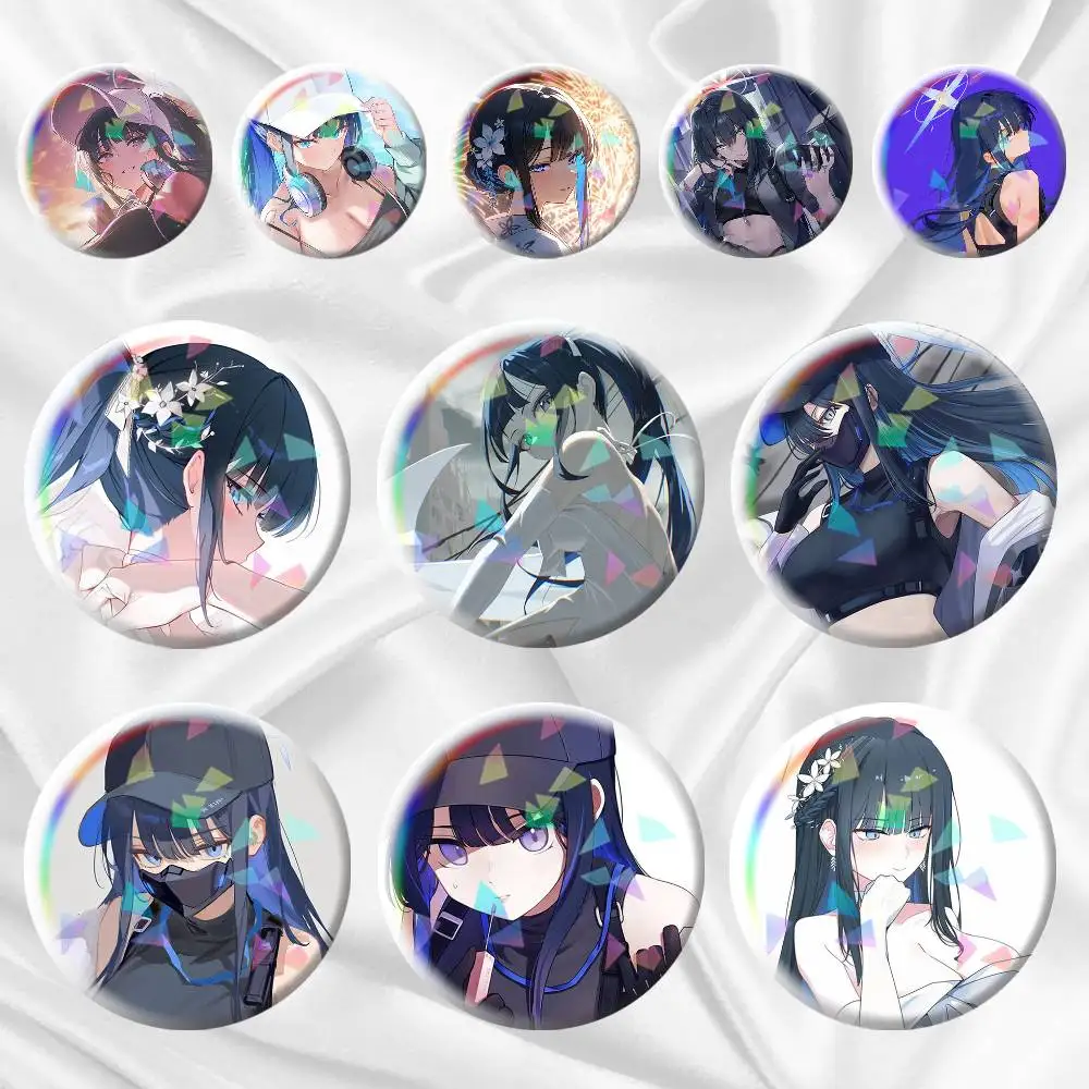 

Joumae Saori Blue Archive 75mm 58mm 44mm 25mm Brooch Backpack Hat Pins Accessories Toys Badge