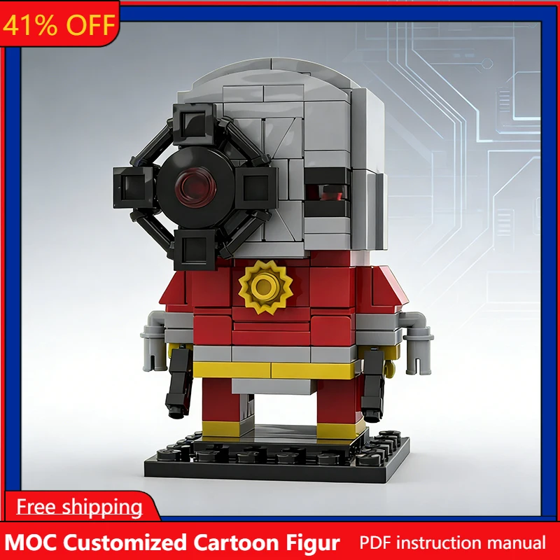 159 PCS Cartoon Poppen Scherpschutter Thema Figuur MOC Aanpasbare Modulaire Bouwblok Creatief Ontwerp DIY Montage Speelgoed Cadeau