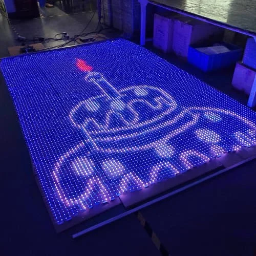 Customizable P20 Portable   Flying Led Screen IP68 Lightweight Transparent Led Display Outdoor  for Weeding Concert