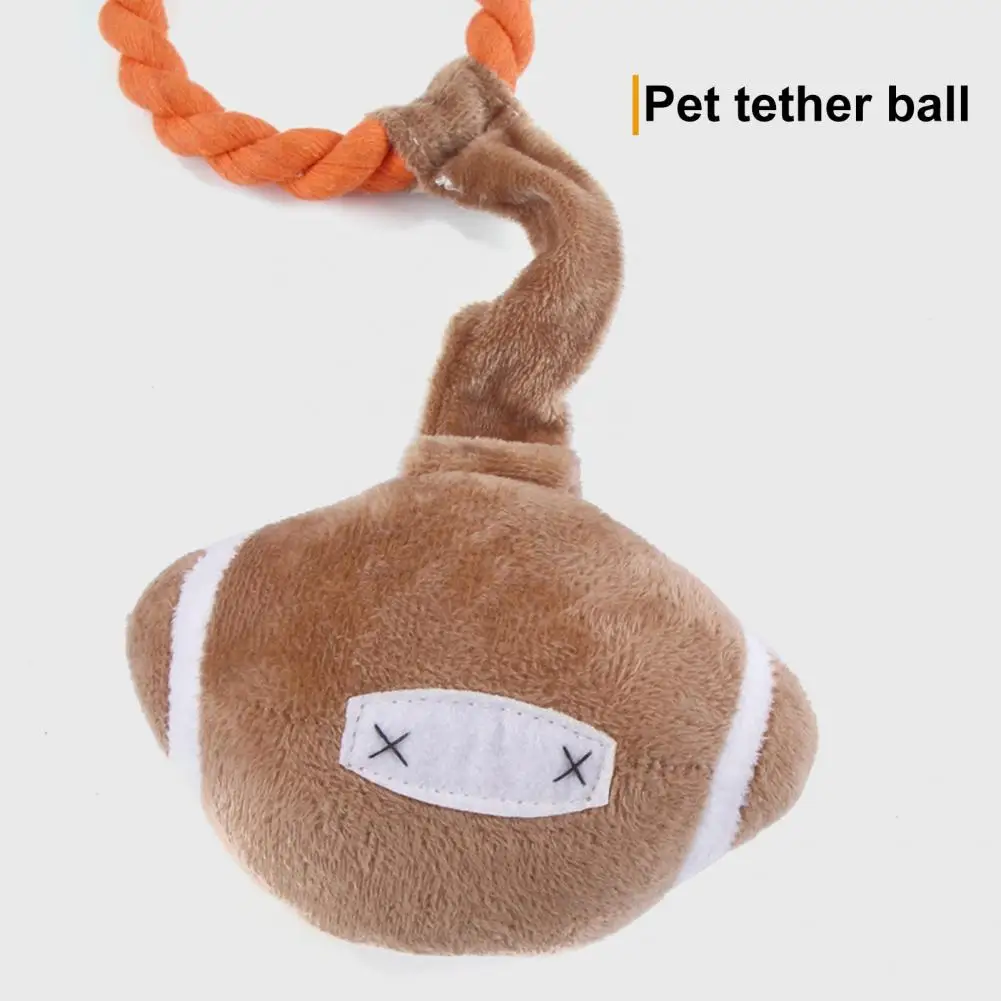 Pet Squeaky Toy Pet Rope Toy Dog Chew Toy with Squeaker Durable Rope Toy for Teeth Gum Massage Training Pet for Bite-resistant