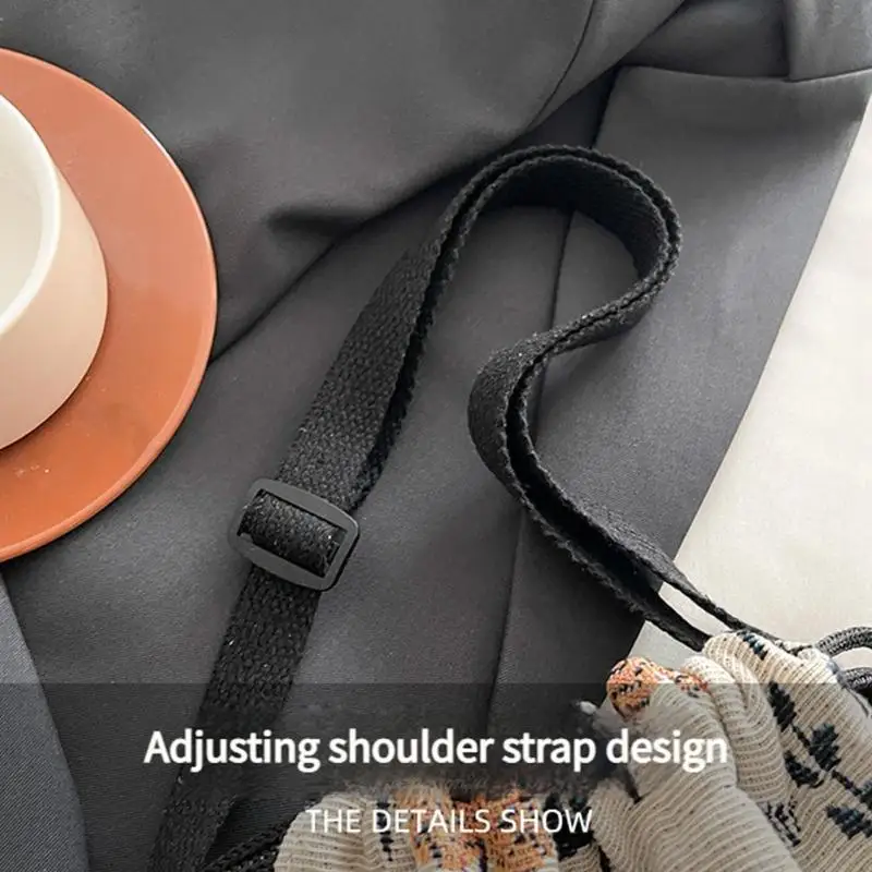 X5XA Borsa con stampa retrò alla Borsa in tela Scomparti spaziosi Maniglia ergonomica Borse da viaggio da lavoro Borse a