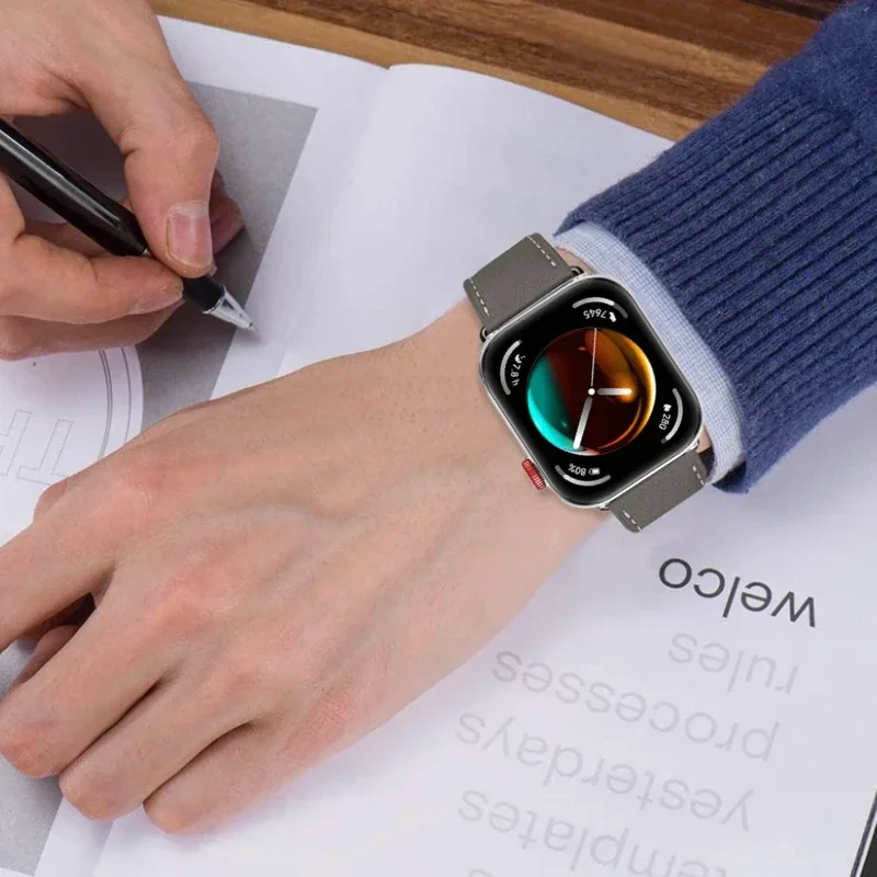 Leather Strap For Huawei Watch Fit 4/3 Sports Replacement Comfortable Breathable Wristband For Huawei Fit 4 Pro Correa Accessory