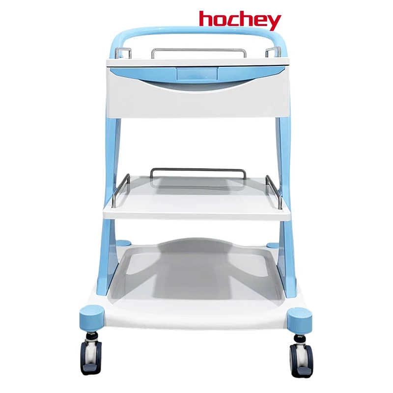 Hochey Hospital Trolley Cart Hospital Drugs Device Cart  Trolley Cart With Drawer