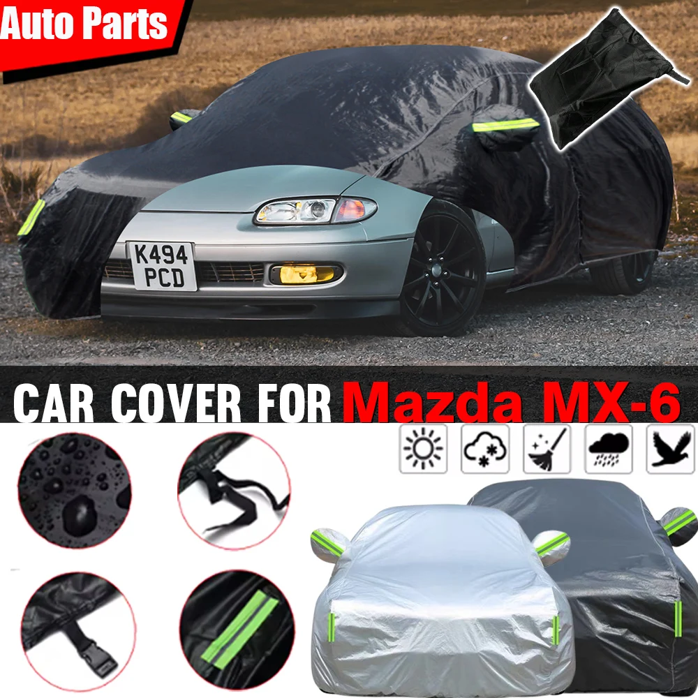 

Anti UV Sun Shade Full Auto Car Cover Waterproof Snow Rain Ice Prevent For Mazda MX6 MX6 1987-2025