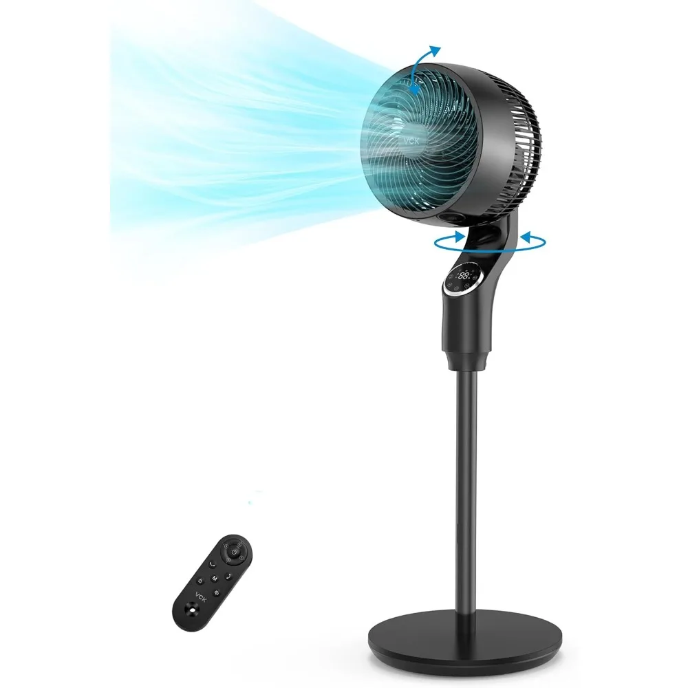 

Pedestal Fan for Bedroom, 42“ Standing Floor Fan with 360° Oscillating Air Circulator,32 Speeds,4 Modes,24db Ultra Quiet