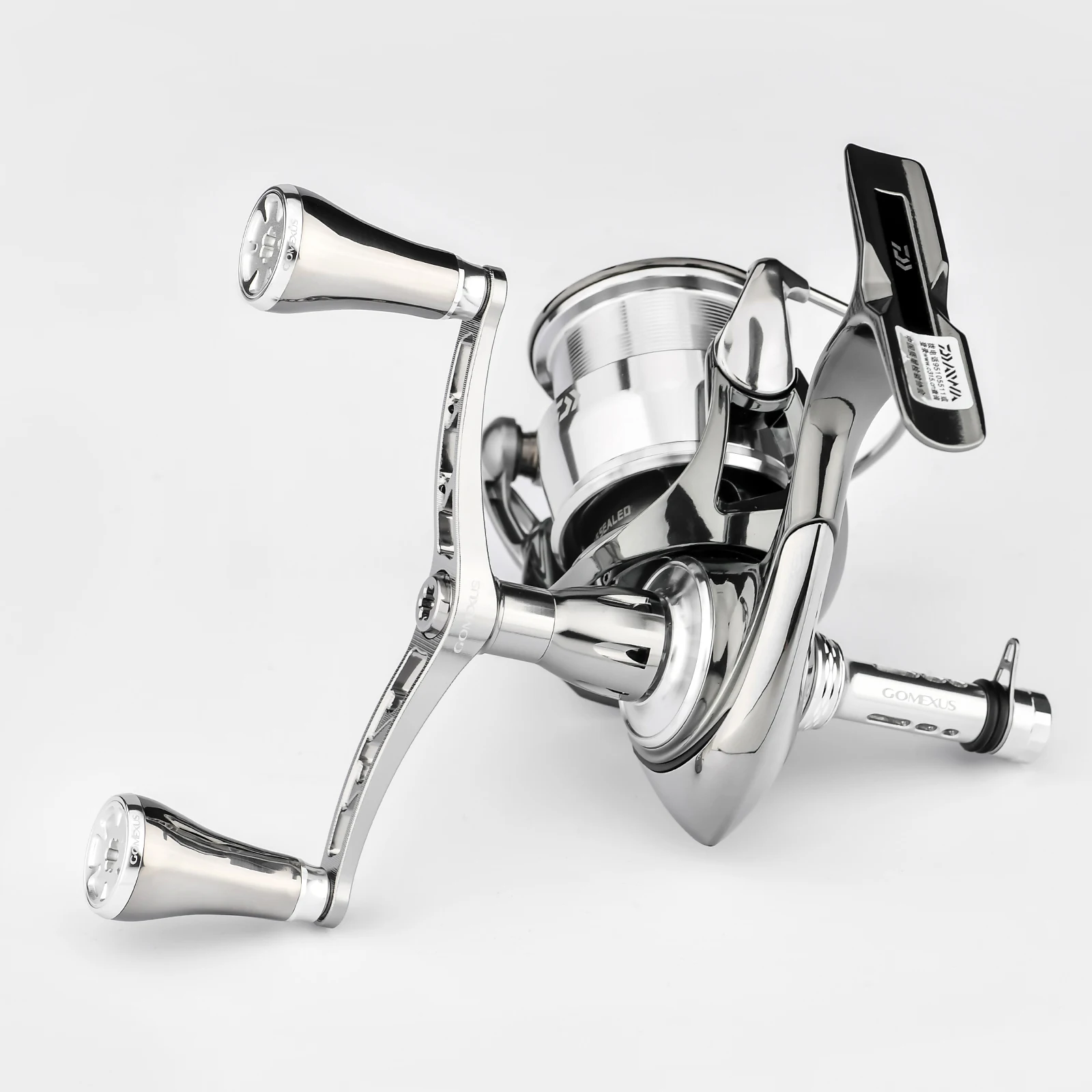 Gomexus Metal Double Handle Eging For Daiwa Spinning Reel Handle Exist Certate Morethan Luvias 98mm Tunning Handle Reel Stand