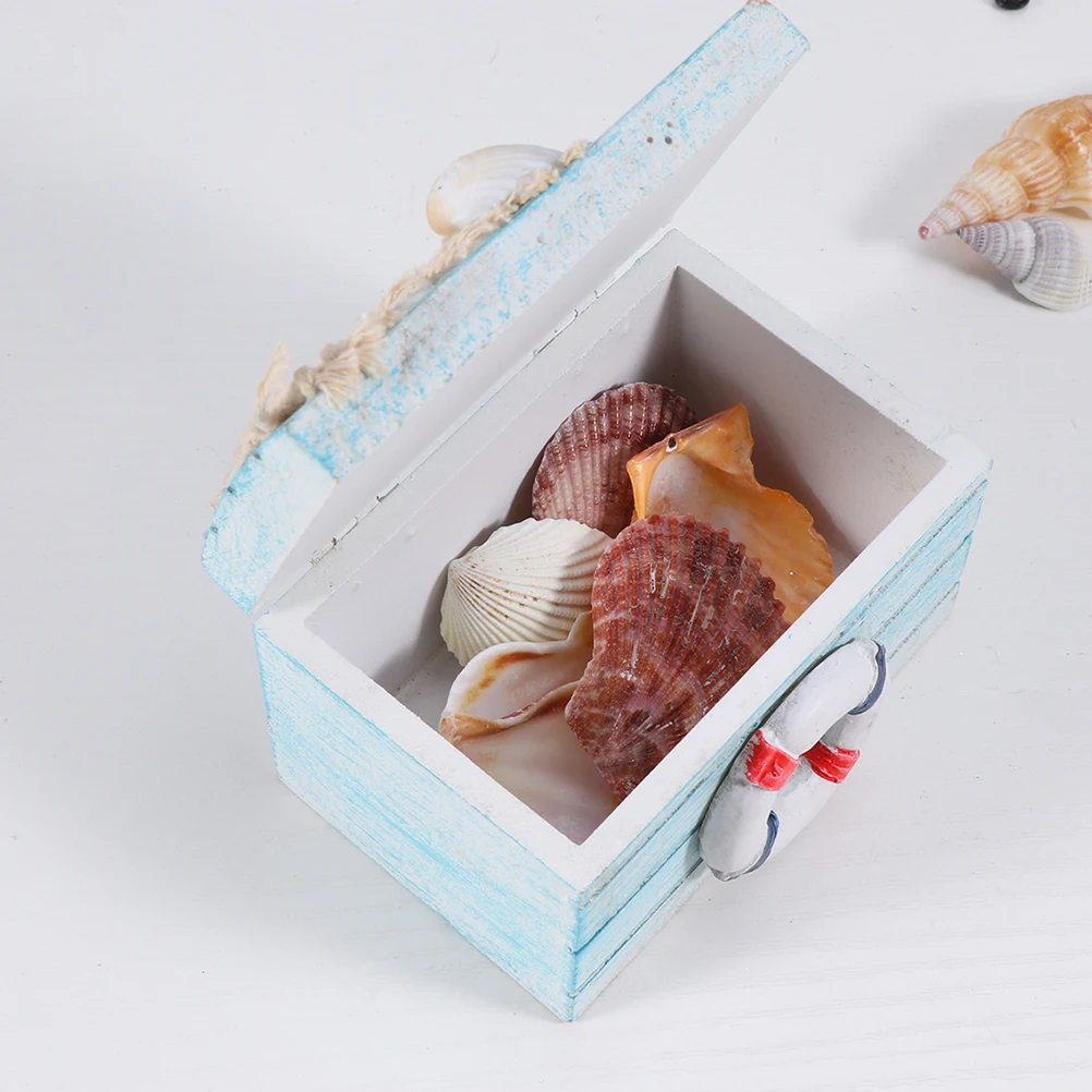 

2 PCS/Set Lifebuoy Chair Ornament Mini Beach Coastal Decor Decorations Themed Room Ocean Statue Beachy