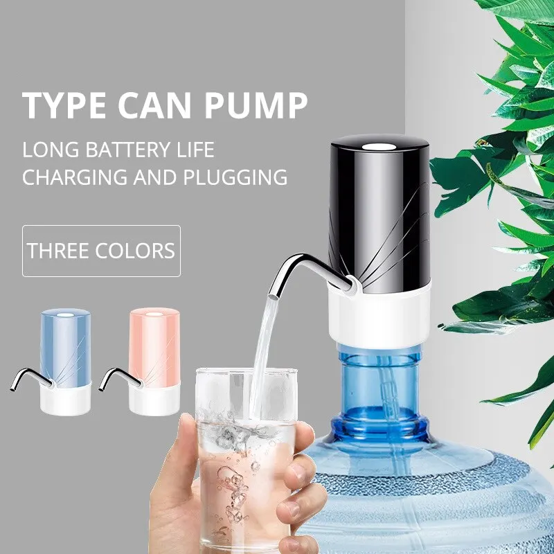 1pc White/Black Electric Water Dispenser Pump Automatic Bottle USB Charging Electric Water Dispenser Bottle Water Pump Auto Swit