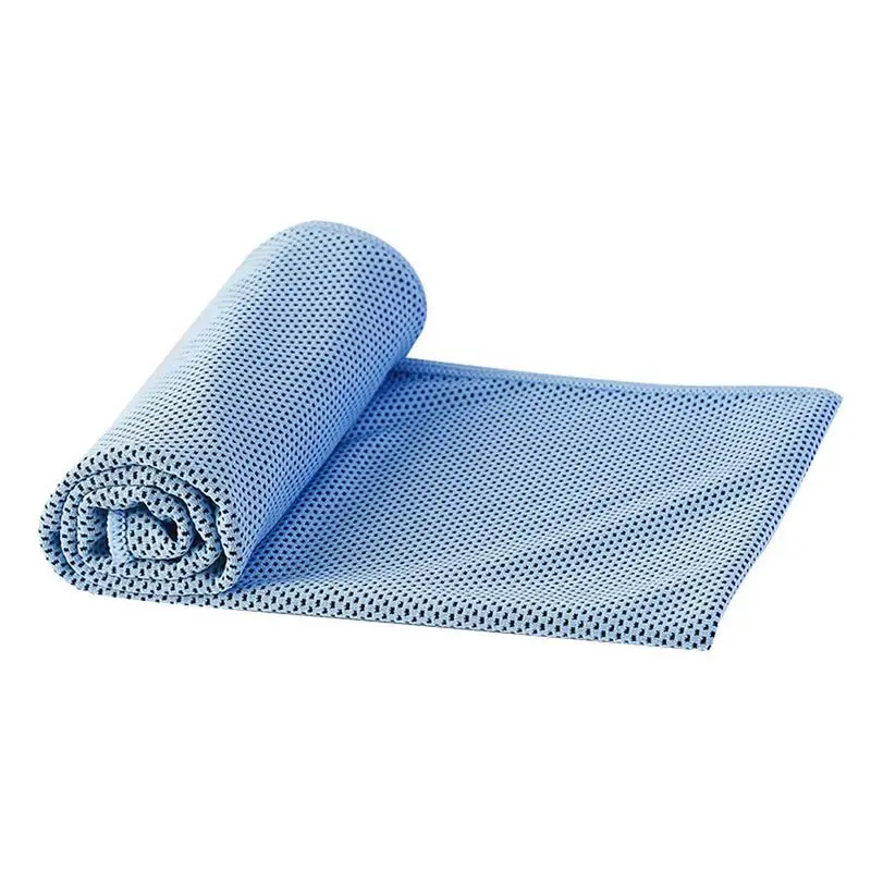 

Quick Cooling Towel Soft Breathable Chilly Sweat Absorption Summer Colding Towel With Storage Box For Yoga Gym Club