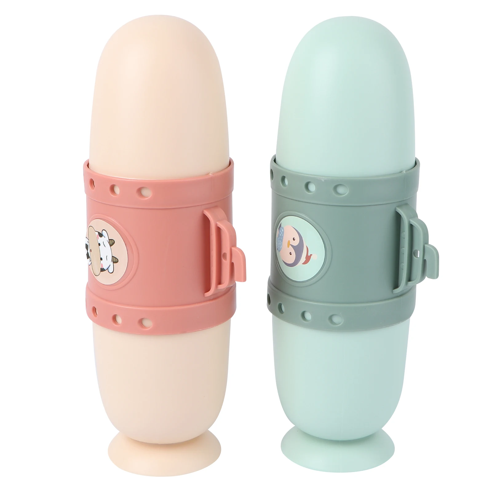 

2Pcs Toothbrush Holder Box Plastic Portable Bathroom Travel Supplies Container Storage Case Oral Hygiene Toothbrush Cup
