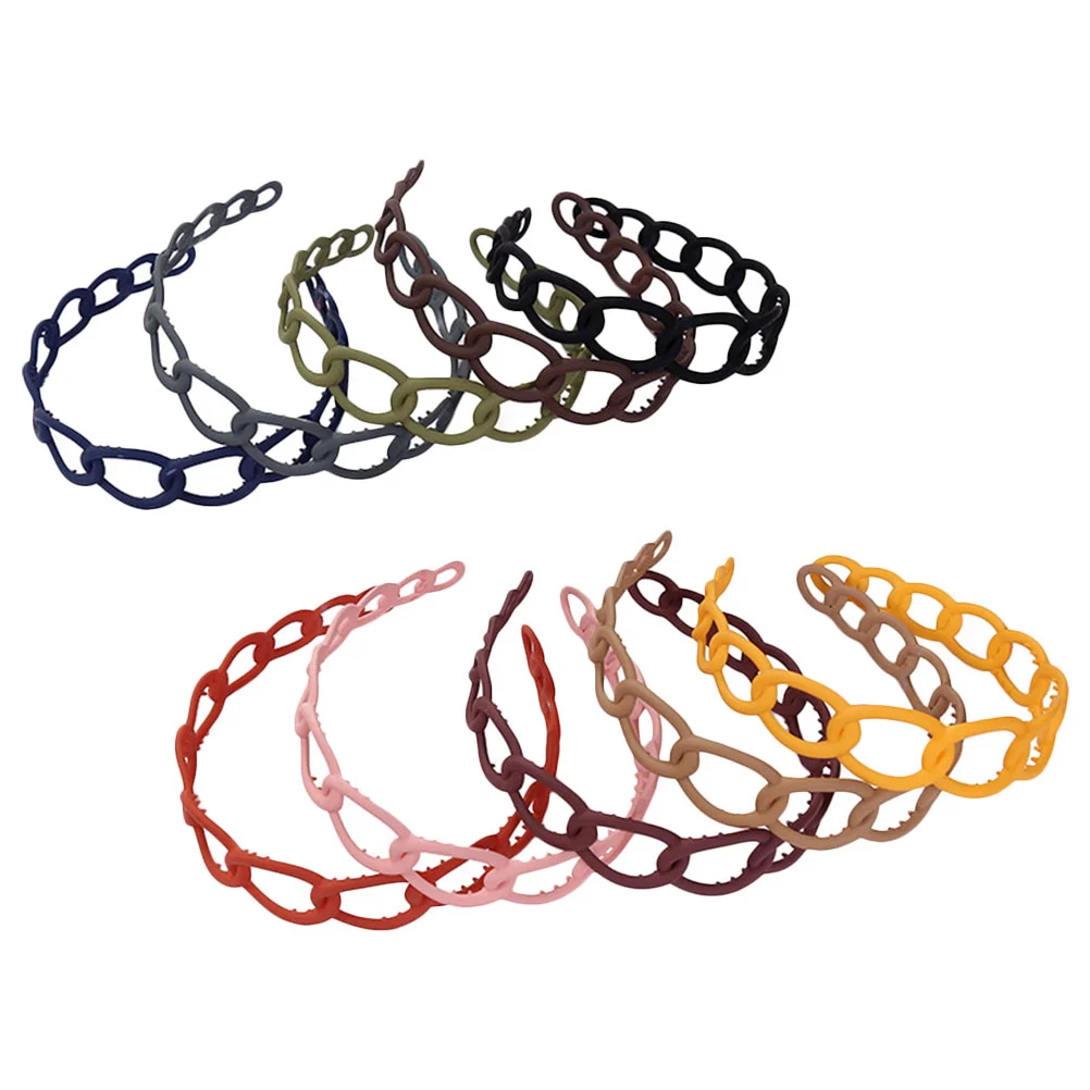 

10 Pcs Hair Hoop Wide Brim Headband Creative Headdress Accessories for Girls Ribbon