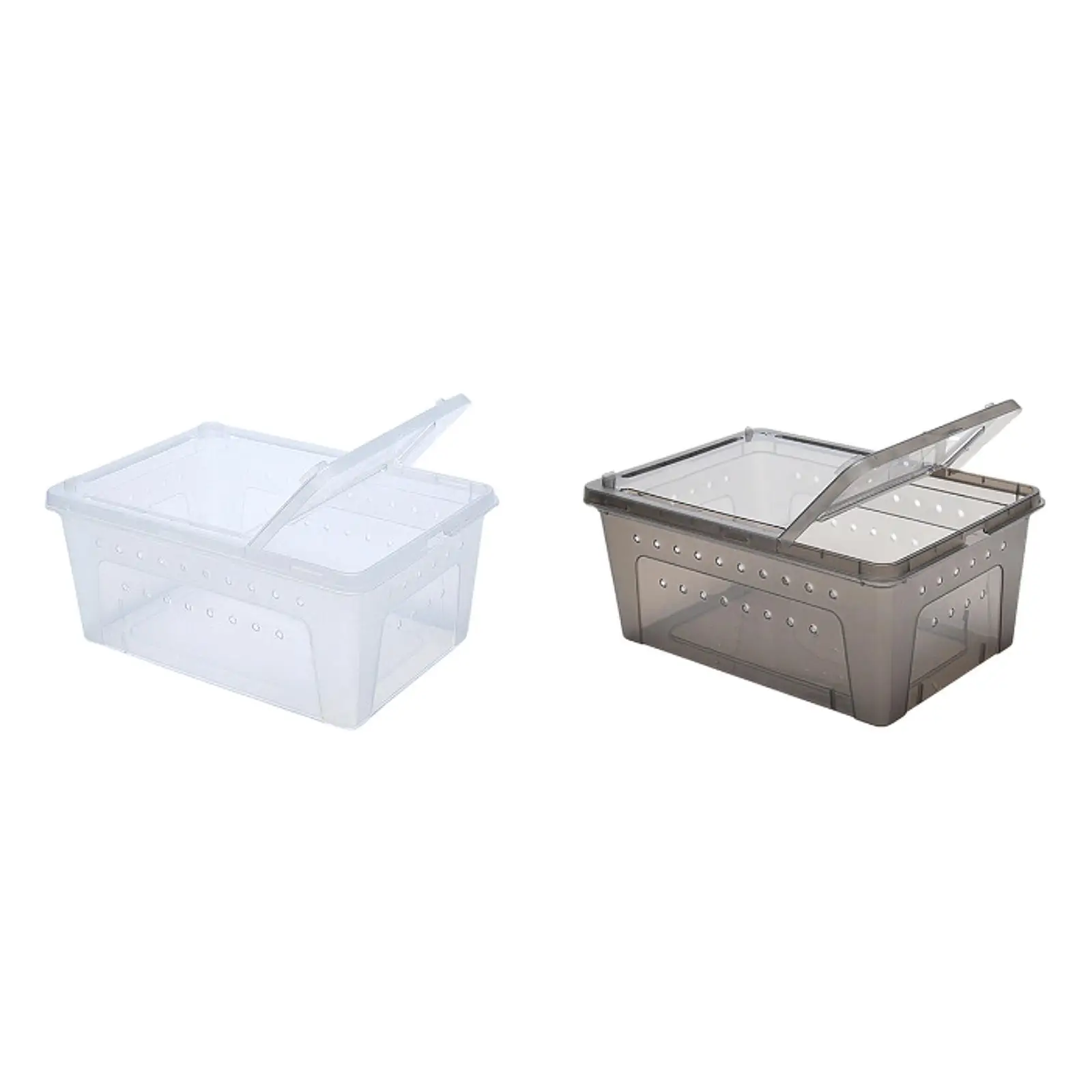 Reptile Breeding Box Lightweight Terrarium Breeding Tank Portable Animal Habitat Cage for Silkworm Scorpion Frogs Gecko Turtle