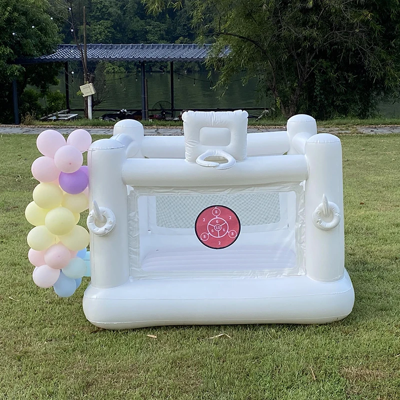 Maison gonflable de rebond en PVC de 1.7M, Trampoline de saut pour enfants en bas âge, événements de fête, avec décoration d'anniversaire de basket-ball