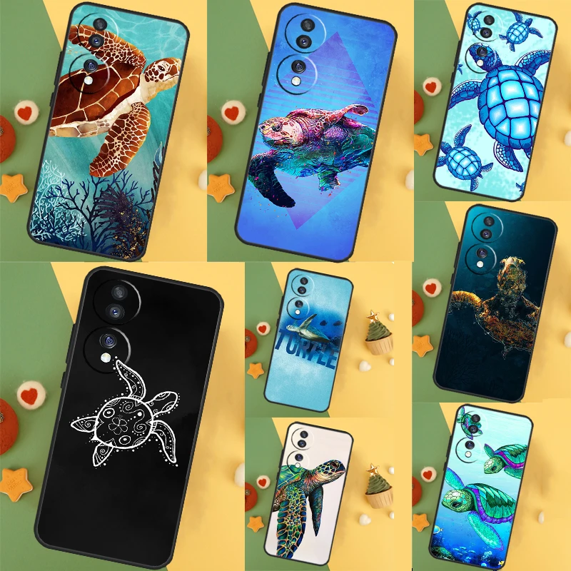  Sea Turtle Case For Honor 90 70 50 Magic 6 Lite Magic 5 Pro Honor X6a X7a X8a X9a X8 X9 X8b X9b Case