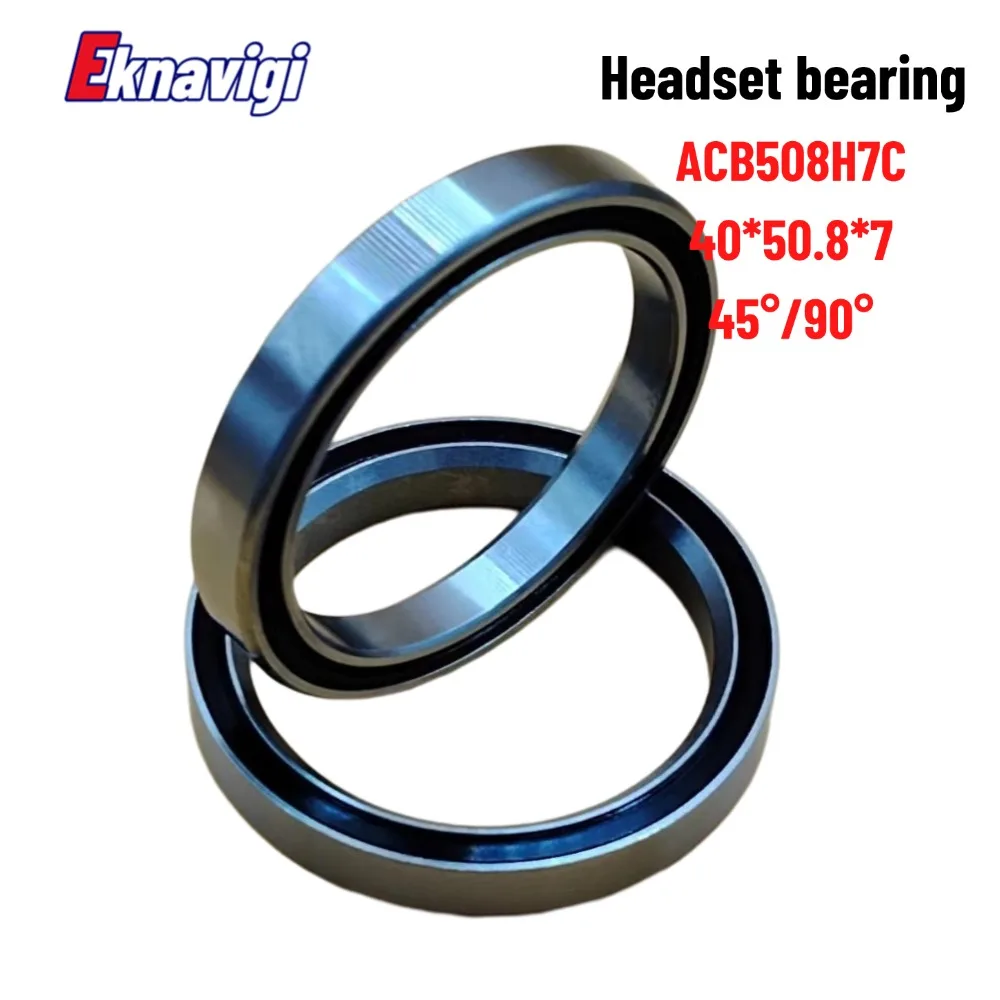 1PCS ACB508H7C Headset Bearing 40*50.8*7 MM 45°*90° Bicycle Front Bowl Sleeve Bearings ACB3039 Mountain Bike Balance Bike