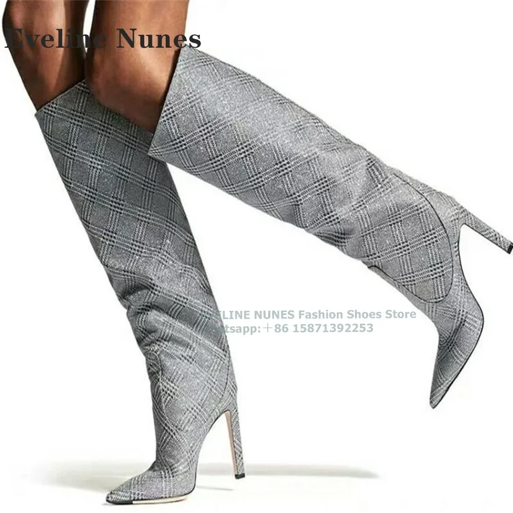 

Зеленые сапоги до колена с узором под крокодила, пикантные женские сапоги до середины икры с острым носком на тонком каблуке, большие размеры, пикантная девушка 2024