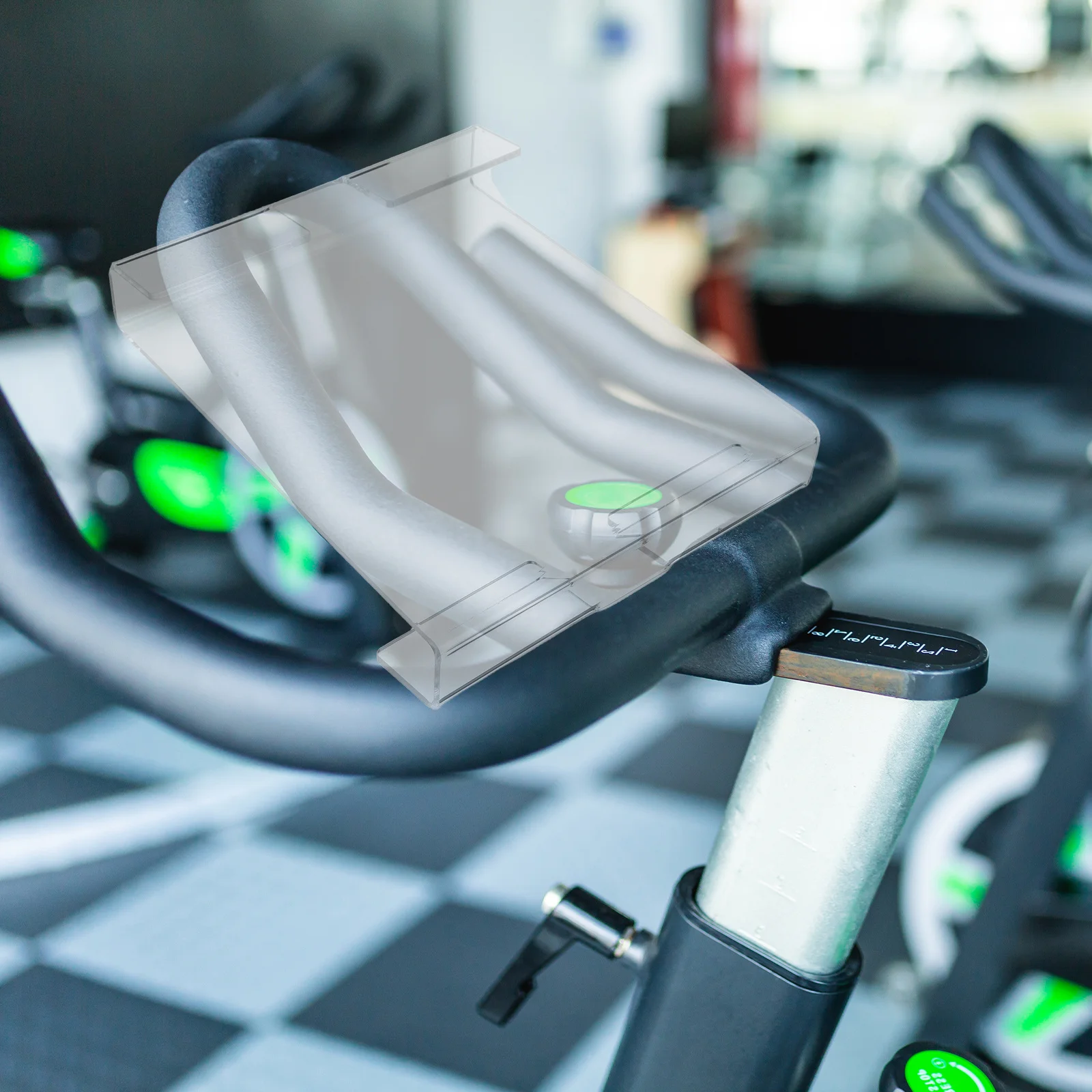 

Acrylic Phone Stand for Exercise Bikes Fitness Reading Accessory Secure Tablet Holder for Tablets Magazines Books