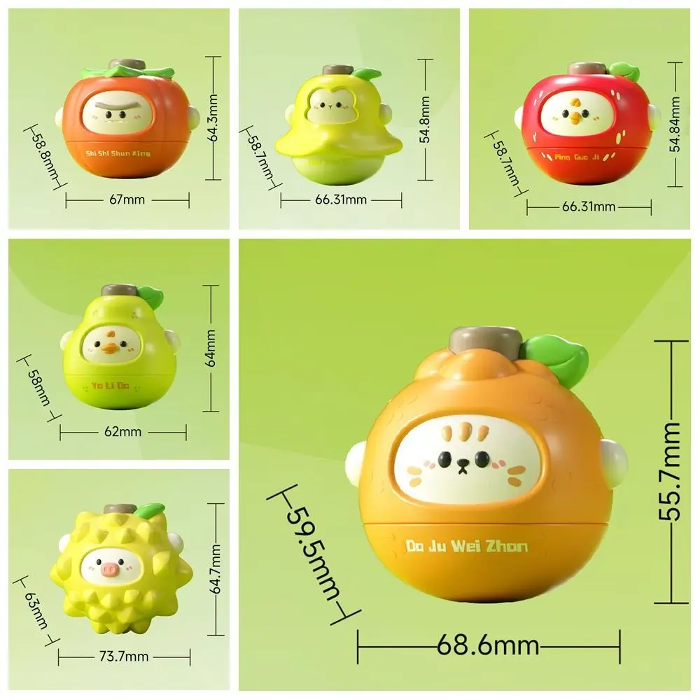 High Quality Fruit Shaped Fruits Gyro Toys Rotating Relief Stress Battle Gyroscope Spinning Top Toys Kids