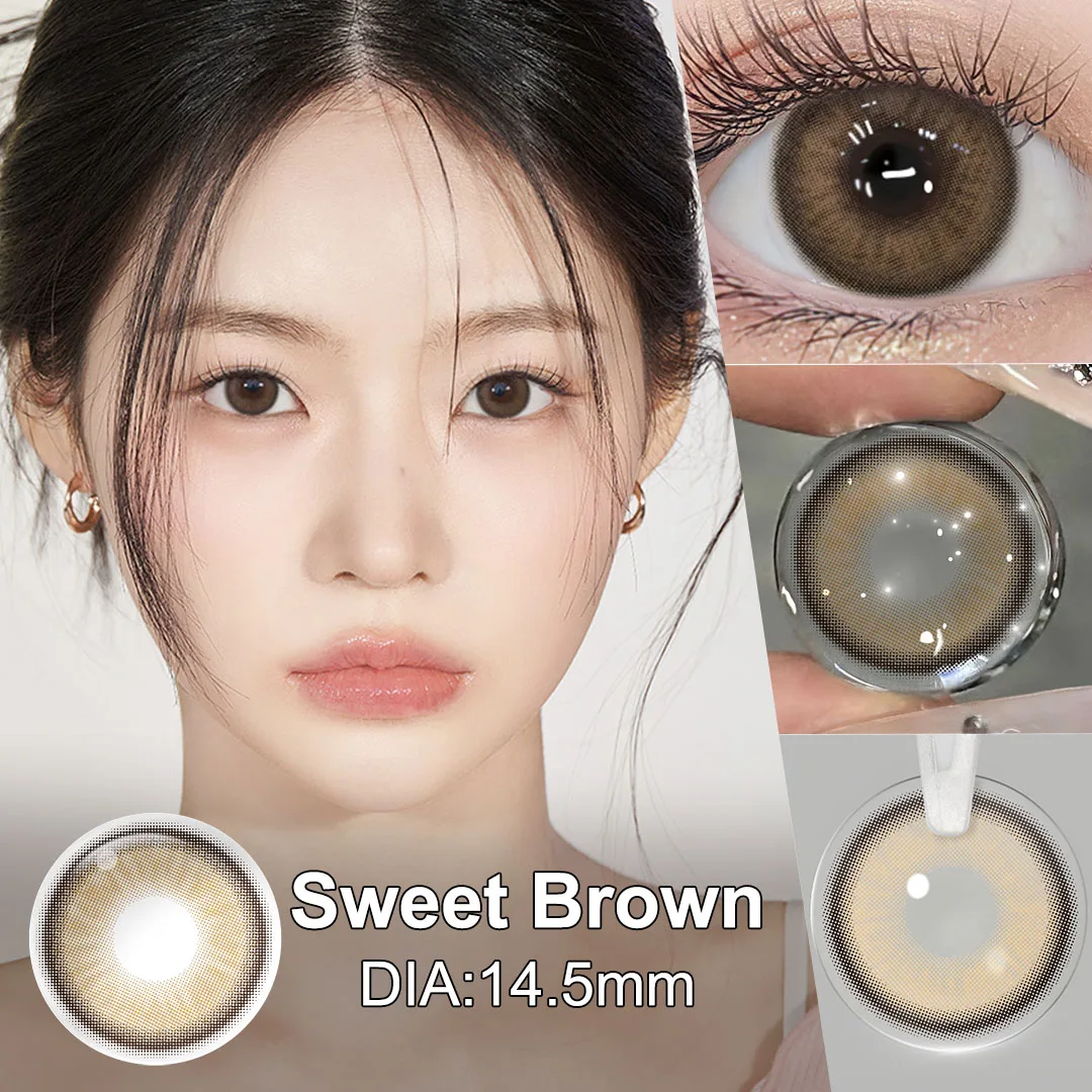 Hot! (0.00~-6.00) MAGISTER 14.5mm Enlarge Eyes Graduated Contact Lense With Diopters For Makeup Colored Eye Contacts 6 Months
