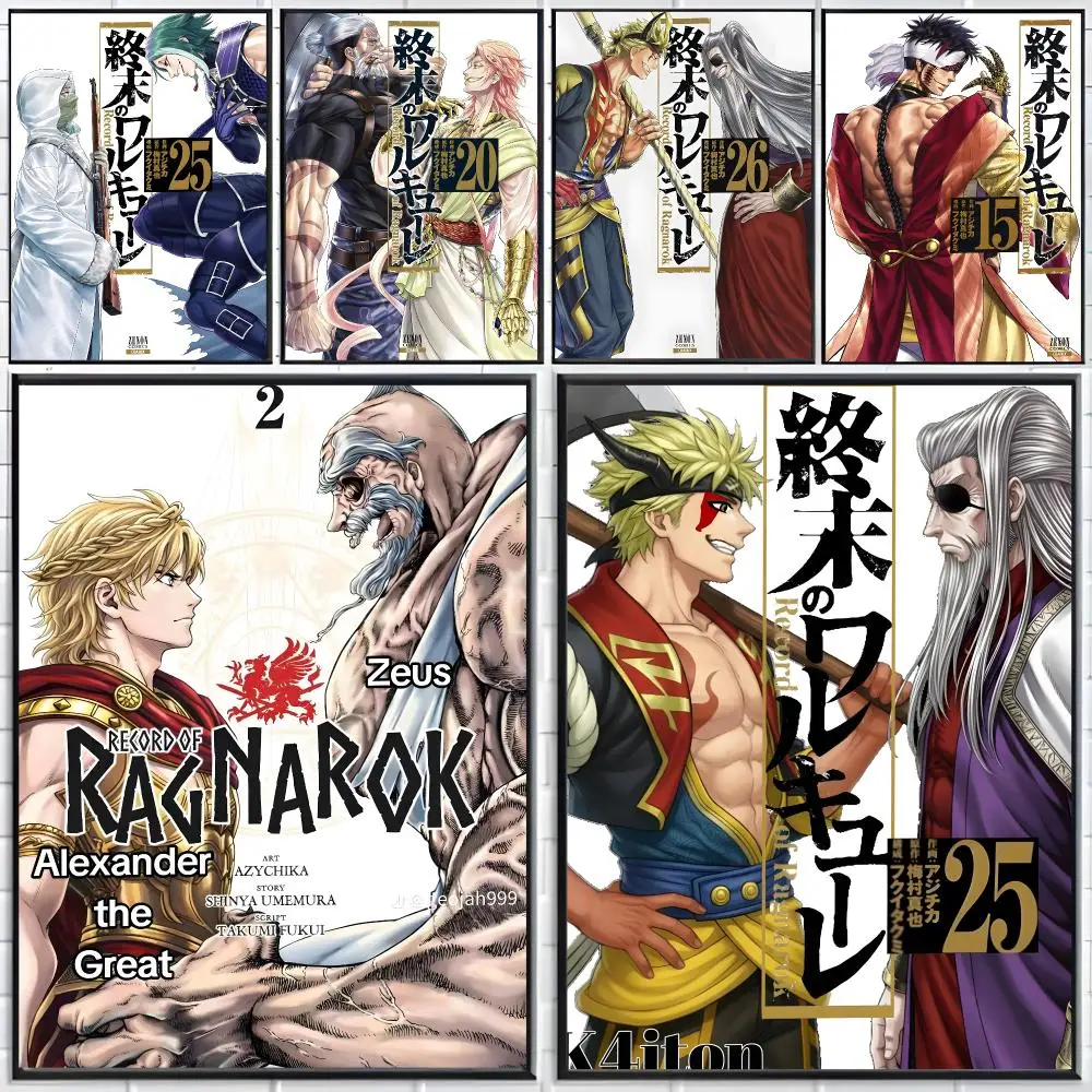 anime battle R-Record of Ragnarok Poster Distinct Home Decor Concepts Chic Indoor Art Pieces