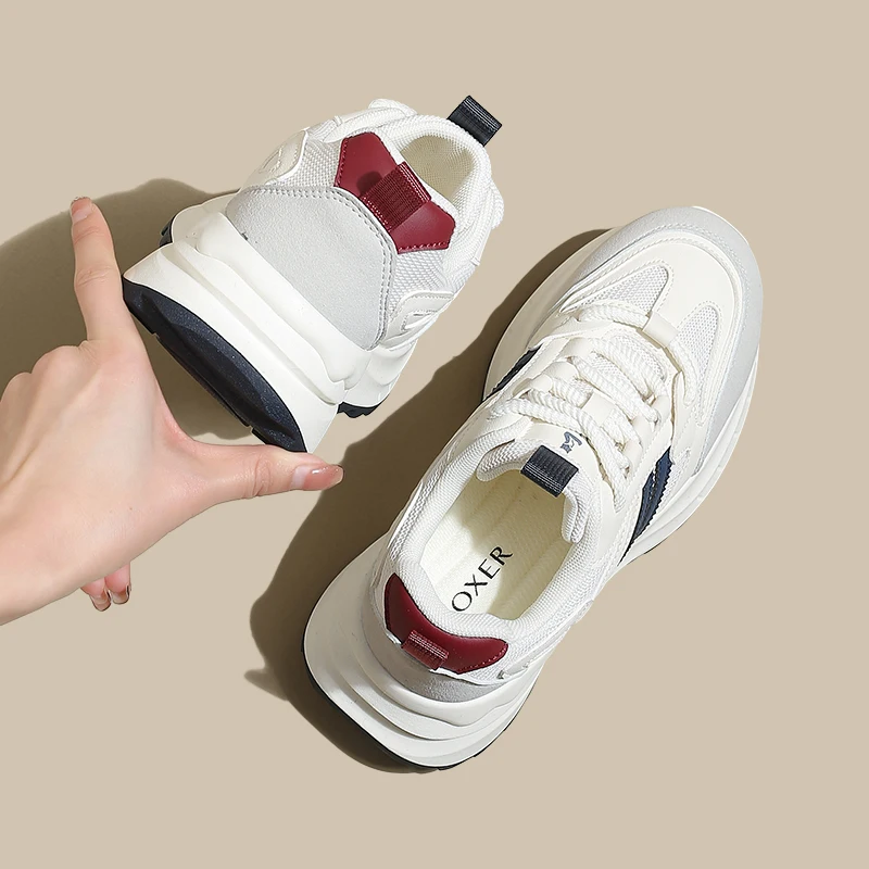 FOXER Women's Breathable Mesh Sneakers - Casual Sport Shoes