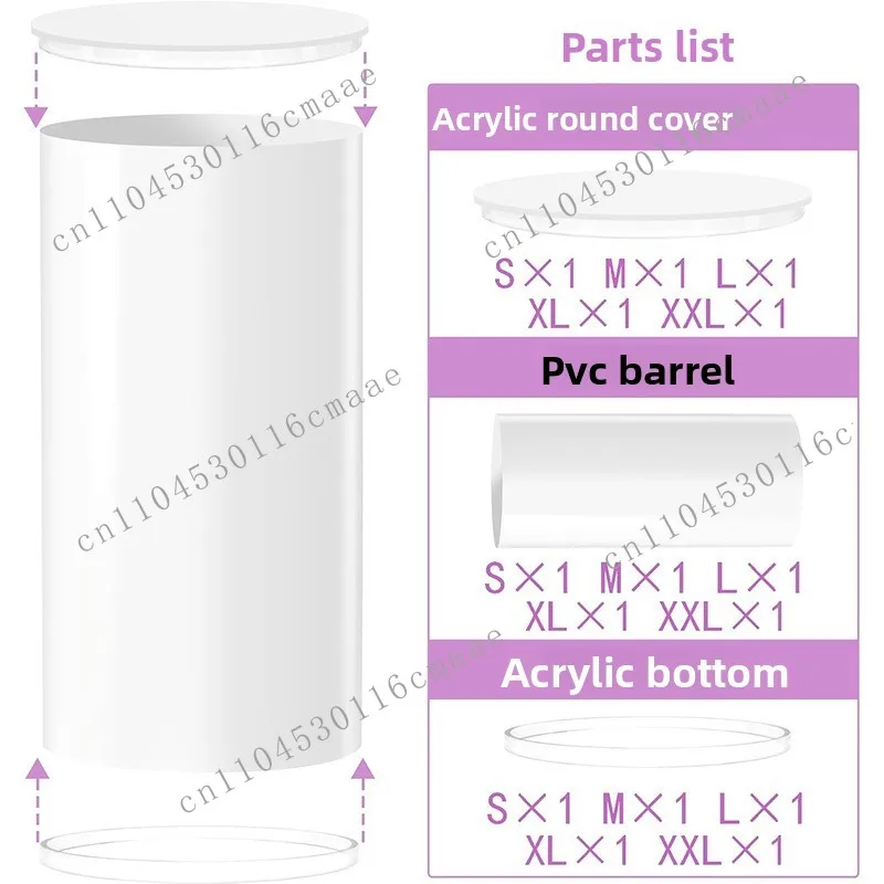 Custom-designed white cylindrical base bracket set, multi-height cake display stand, suitable for weddings and parties