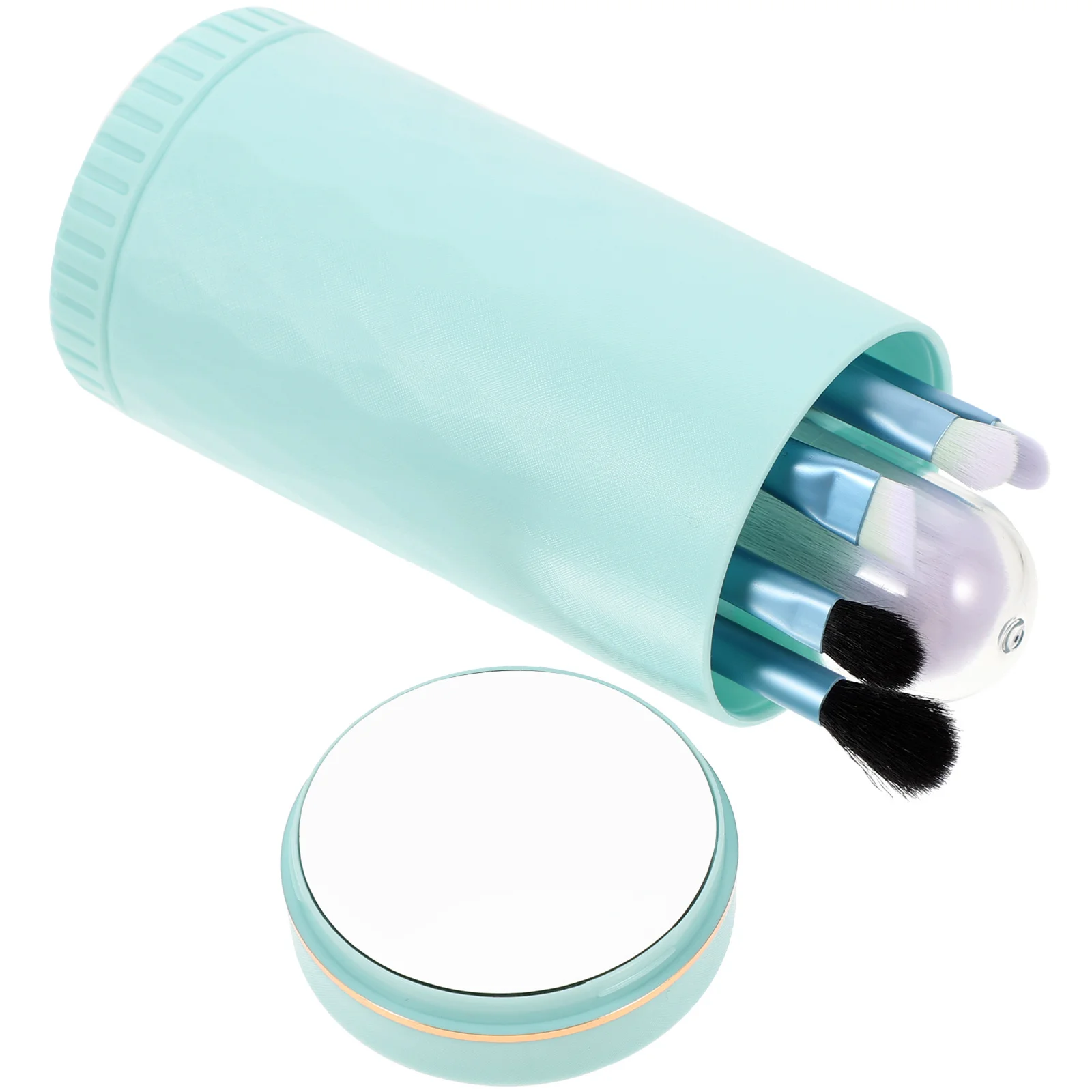 1 set di pennelli per trucco portatili Set di pennelli professionali per donne Applicatore per cipria in polvere per trucco da viaggio