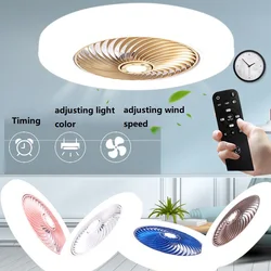 High quality Ceiling Lamp Fan light bedroom invisible Ceiling Fan Light Dining Room living Room Quiet Ceiling fan remote control