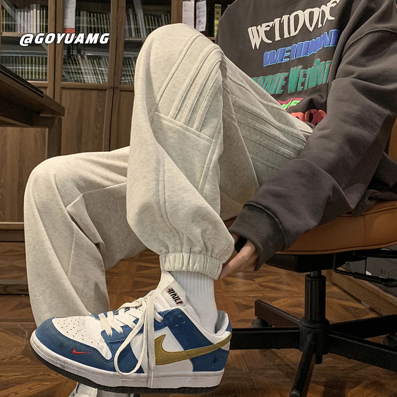 

Men's Casual Sports Pants Spring Autumn New Sle Trendy All-Match Loose Cuffed American Hiphop Sweatpants Faionable Youthful