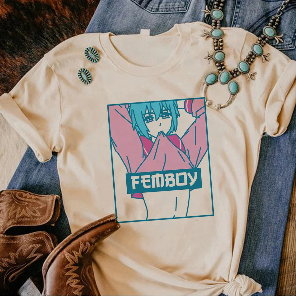 Femboys t-shirts women streetwear harajuku summer t-shirts girl y2k clothes