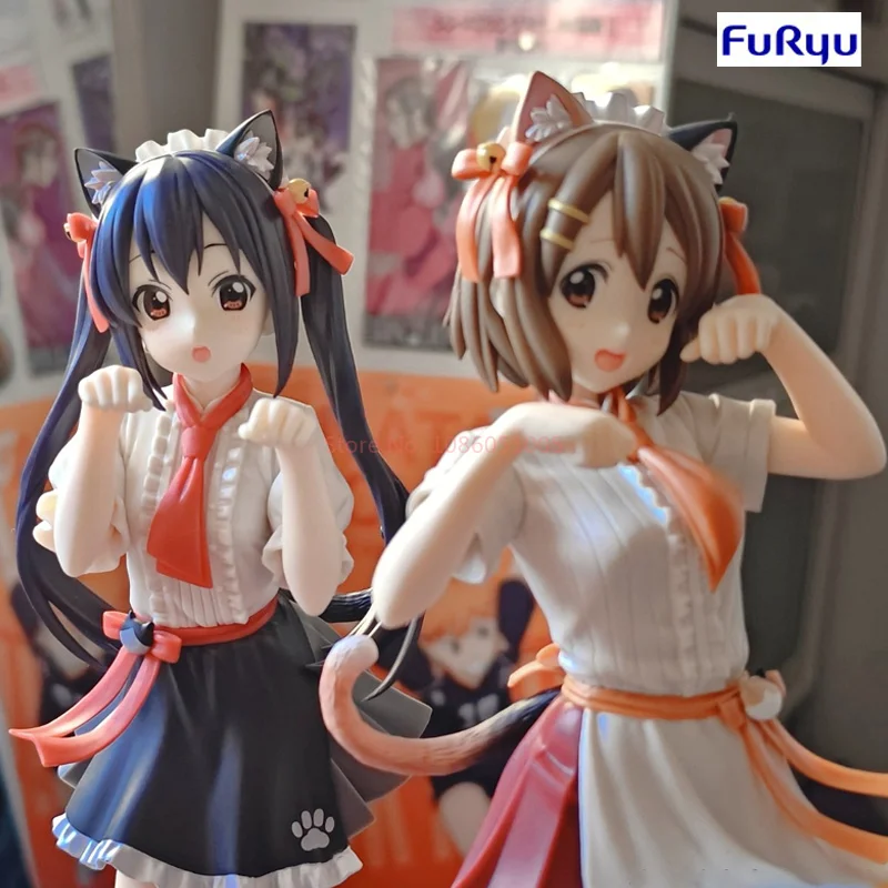 

В наличии подлинная фигурка Furyu Trio-Try-It K-ON! Накано Азуса Хирасава Юи Некоссуме ‌ Фигурка Catgirl из ПВХ, модель, Коллекционная игрушка