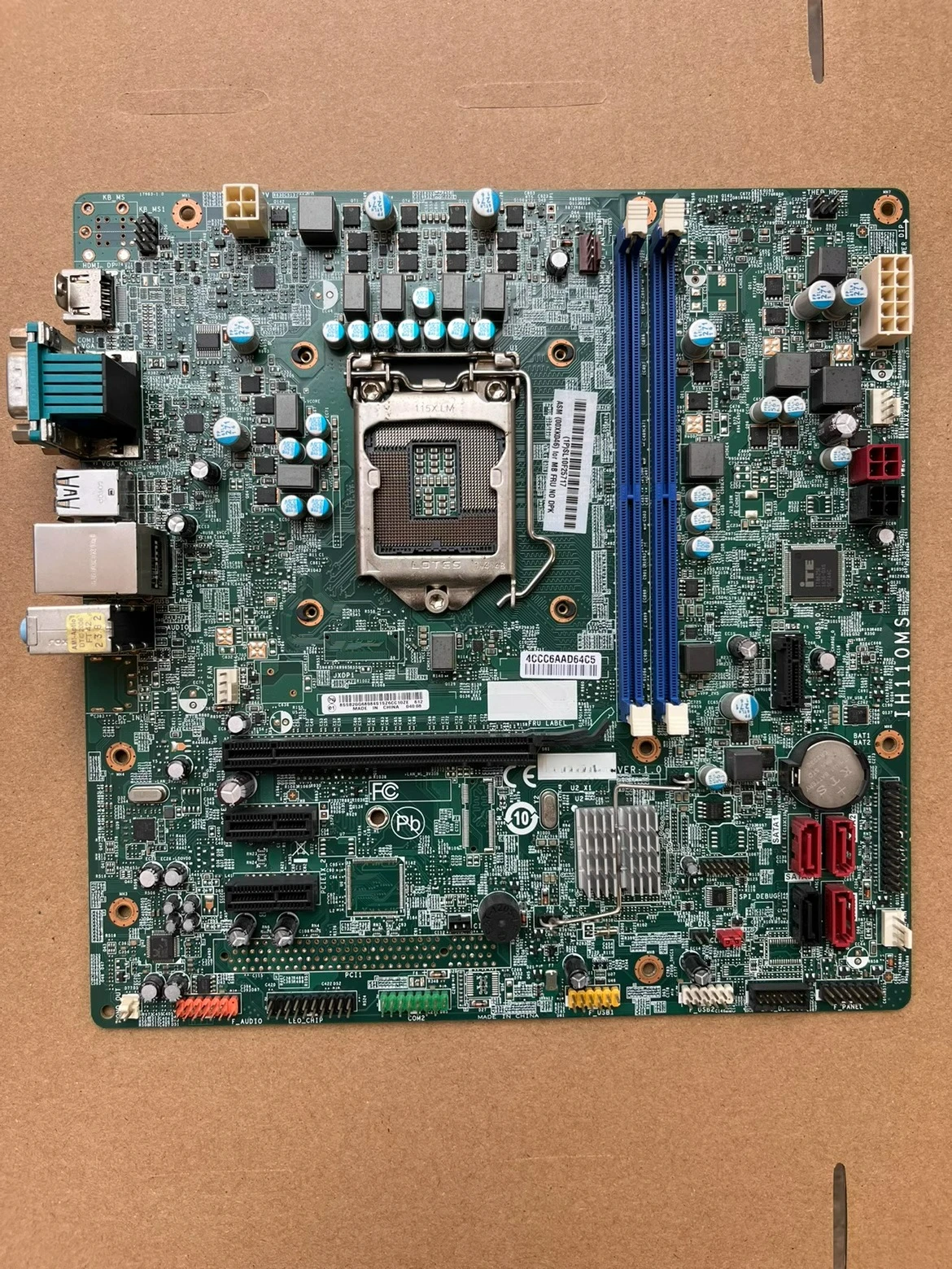 

Основная плата IH110MS, 1151-контактный процессор, память шестого поколения DDR4, 10-контактный интерфейс источника питания для Lenovo