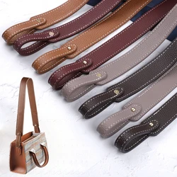 Litchi Pattern Leather Bags Strap Adjustable Replacement Crossbody Handle Strap Gold Hardware for Handbag Diy Bag Accessories