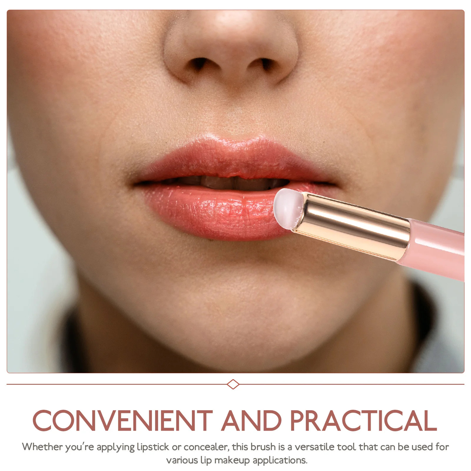 

2pcs Silicone Silicone Makeup Brush Brush Concealer Stick Applicator Portable Cover Dustproof Lipstick Tool Makeup