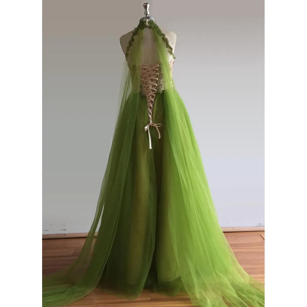 Blumen Applikationen Frauen Ballkleid Mode Haler ärmellose A-Linie Party kleid elegante boden lange Abendkleid echtes Bild