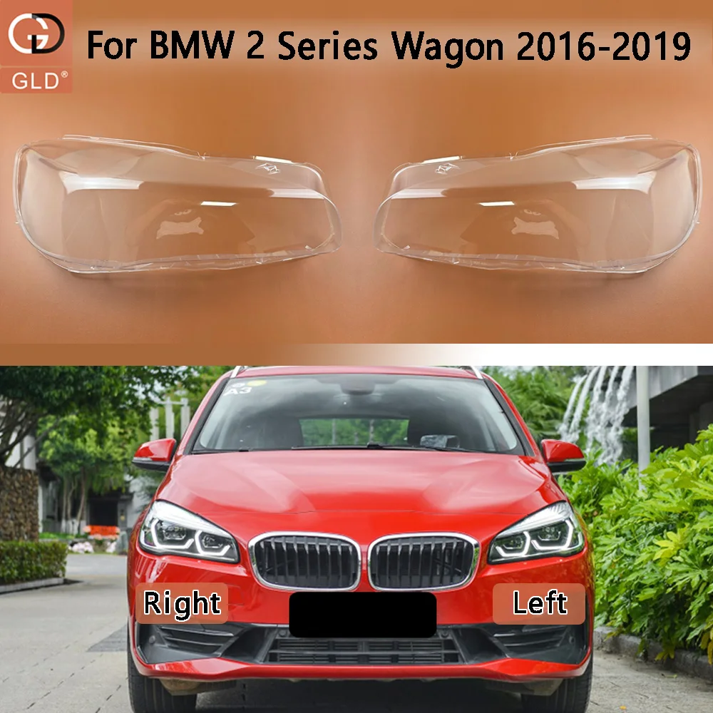 Car Front Headlight Cover Lampshade Lampcover Caps Headlamp Shell For BMW 2 Series Wagon F45 F46 216i 218i 220i 225i 2016-2019