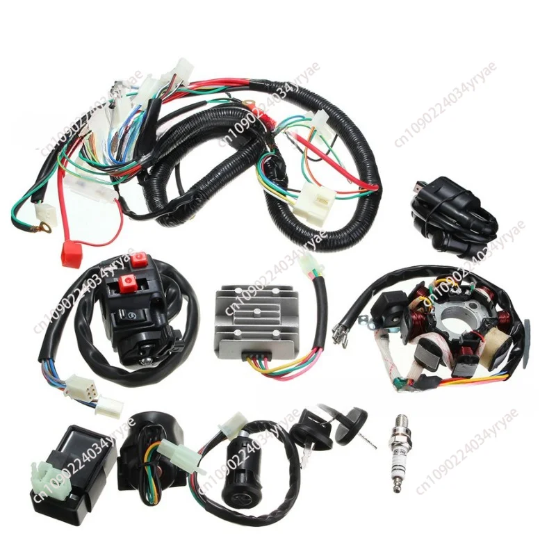 ATV wiring harness CG125 150 250CC whole car line coil parts functional switch assembly