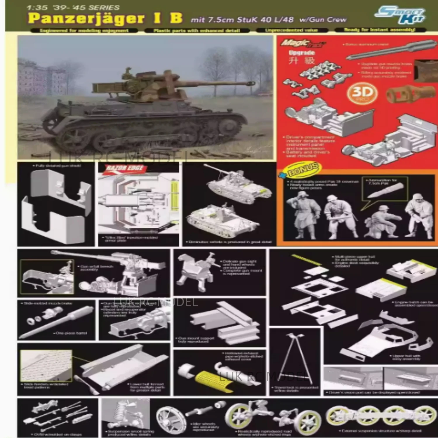 dragon-6781-1-35-type-b-avion-de-chasse-equipe-de-75-cm-coince-40l-48-unite-d'artillerie-pistolet-modele-statique-bricolage